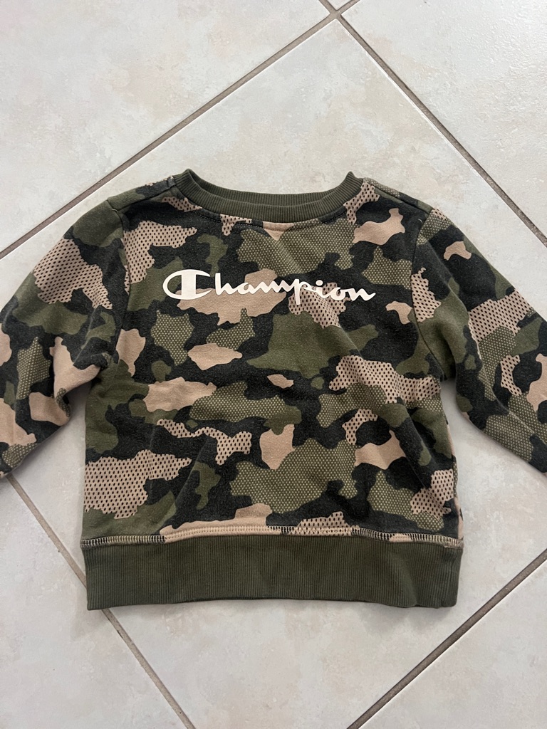 Champion Kids' Camo Crewneck Sweatshirt - Olive & Tan